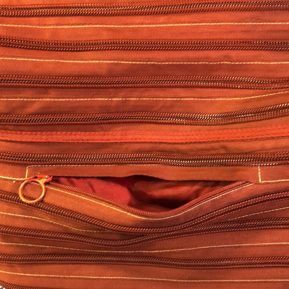 Zipit vintage red large messenger bag with pockets - Picture 4 of 9